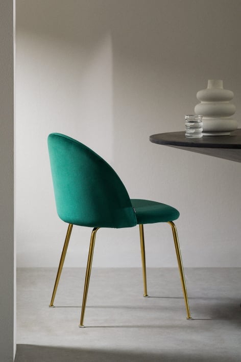 Esszimmerstuhl aus samt Kana Design