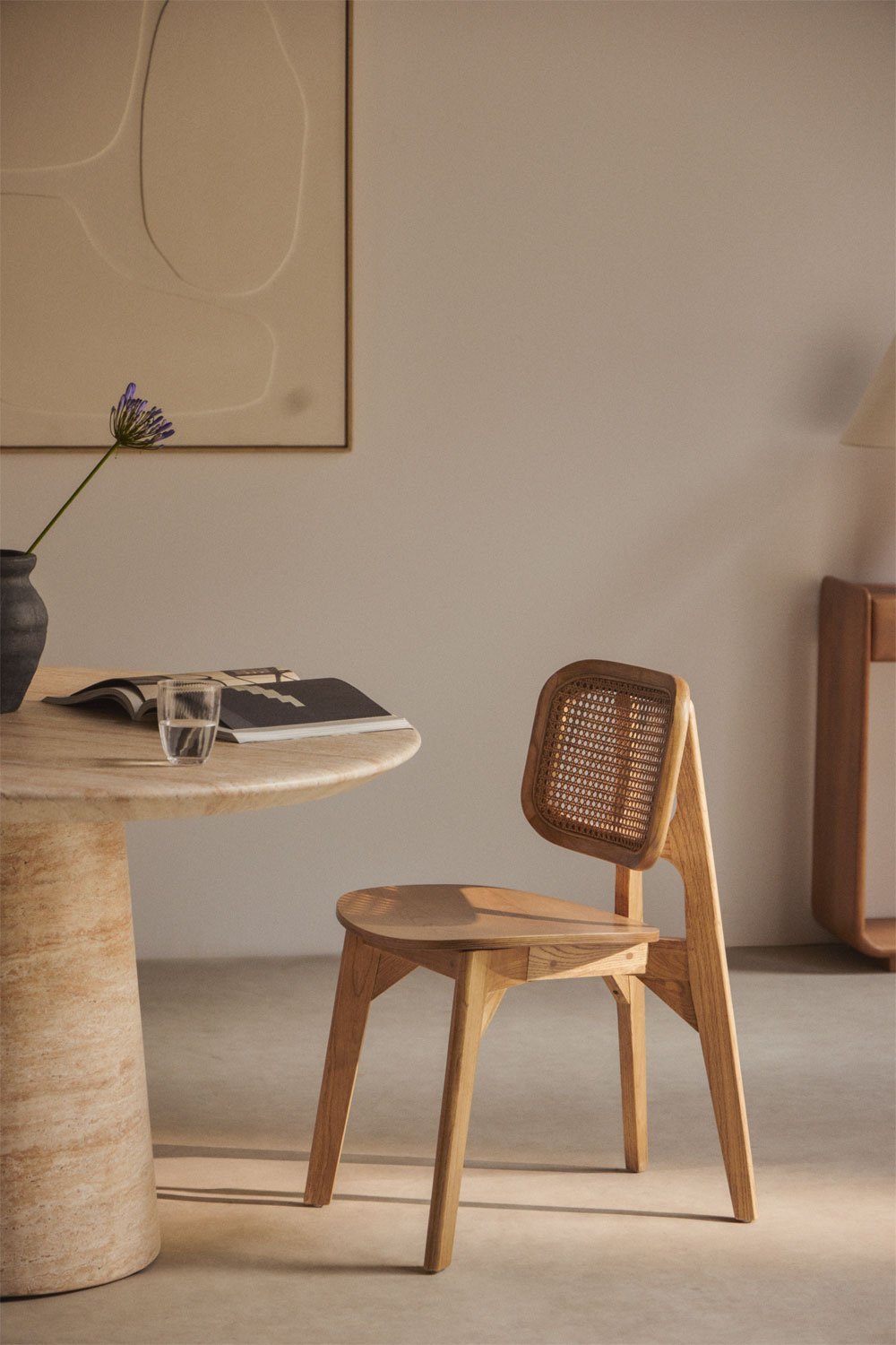 2er-Pack Defne-Esszimmerstühle aus Holz, Galeriebild 1