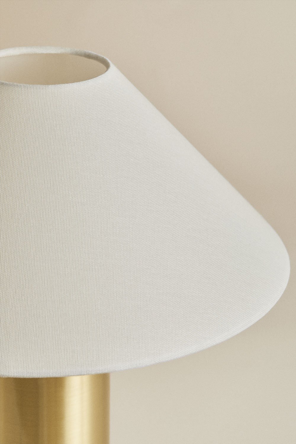 Tischlampe Barak aus Leinen und Eisen, Galeriebild 5