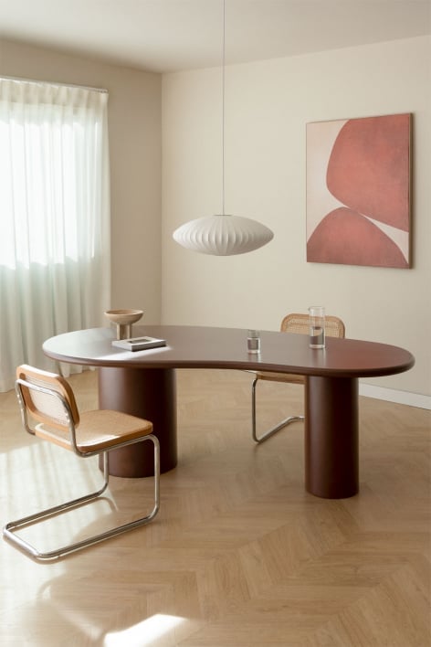 Ovaler Esstisch aus MDF (220x115 cm) Billie