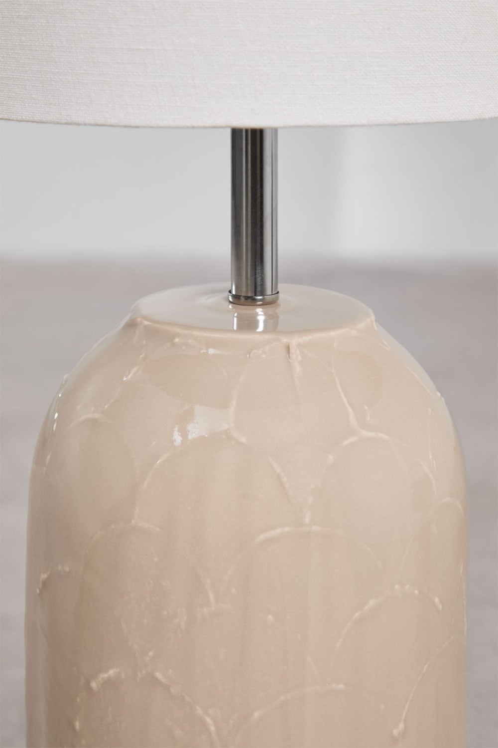 Stehlampe aus Keramik und Leinen Macarena, Galeriebild 5