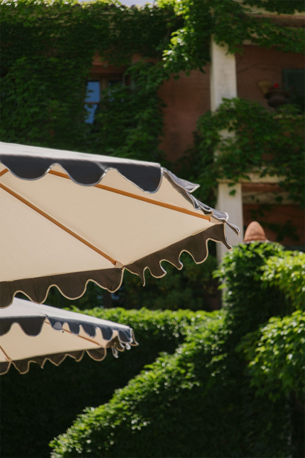 Aneli Ø260 cm Sonnenschirm aus Stoff und Aluminium, Galeriebild 2