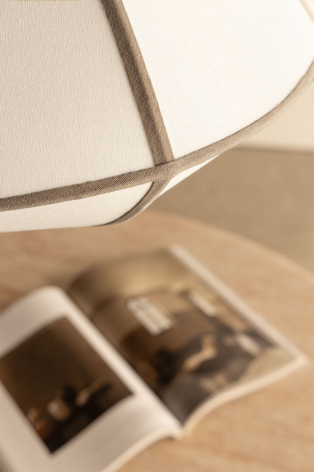 Deckenlampe Patraix aus Leinen, Galeriebild 2