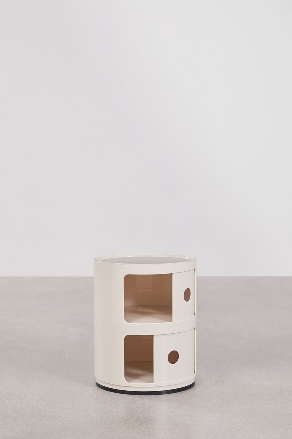 Runder Nachttisch Babel mit Regalen, Galeriebild 2