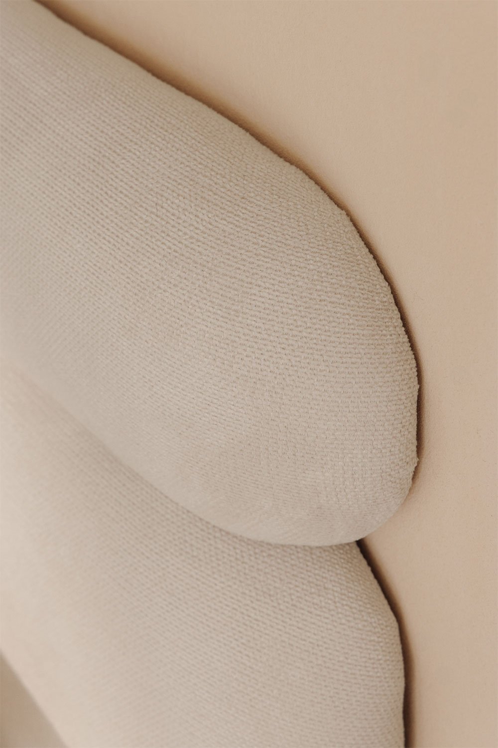 Bettkopfteil für 180cm aus weißem Stoff Cirene, Galeriebild 2