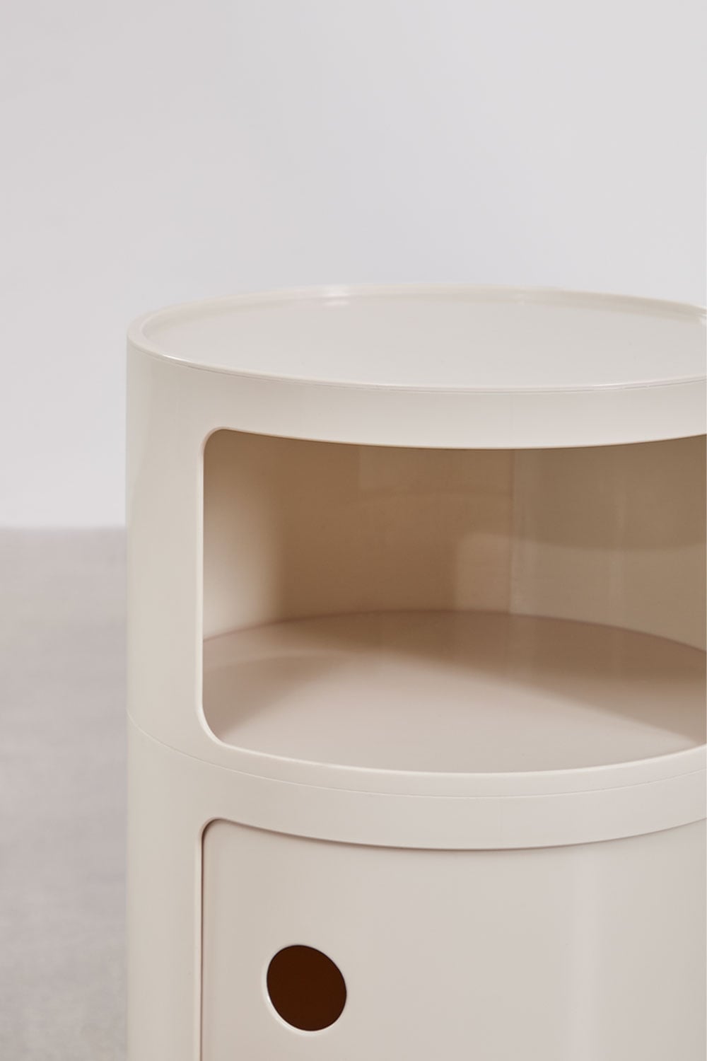 Pack mit 2 runden Nachttischen Ø30 cm mit Regalen Babel, Galeriebild 6