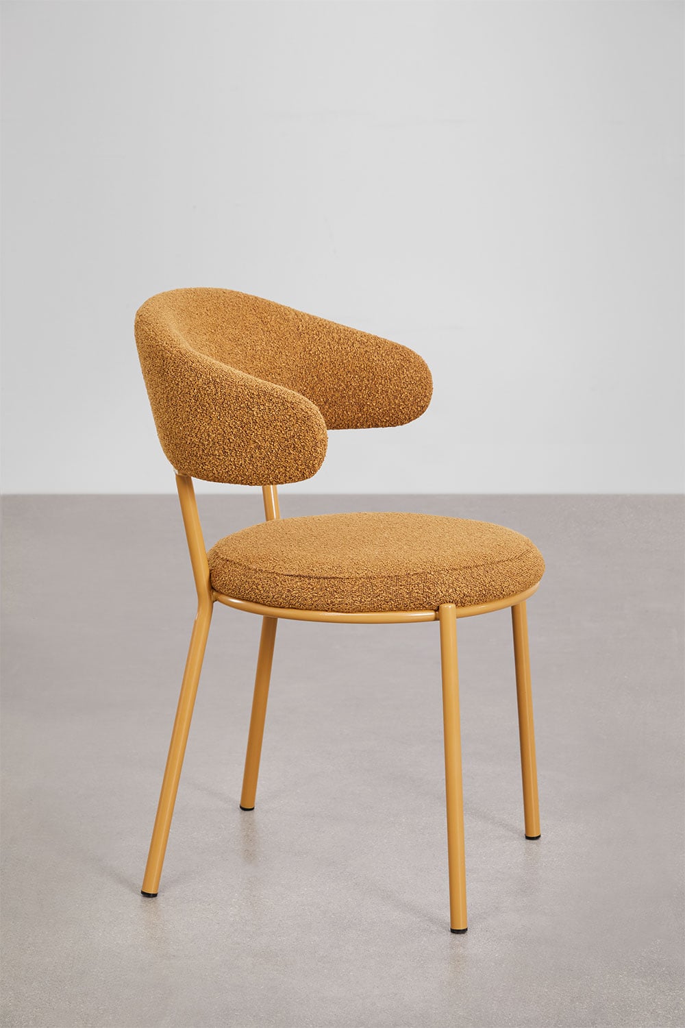 4er-Pack Esszimmerstühle aus Verilo-Bouclé-Stoff, Galeriebild 4