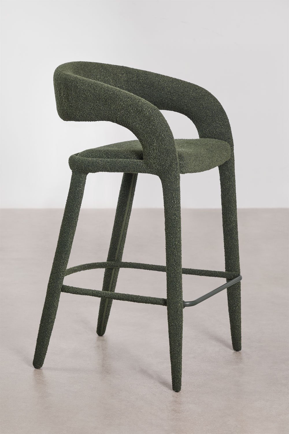 Arazeina gepolsterter hoher Hocker, Galeriebild 2