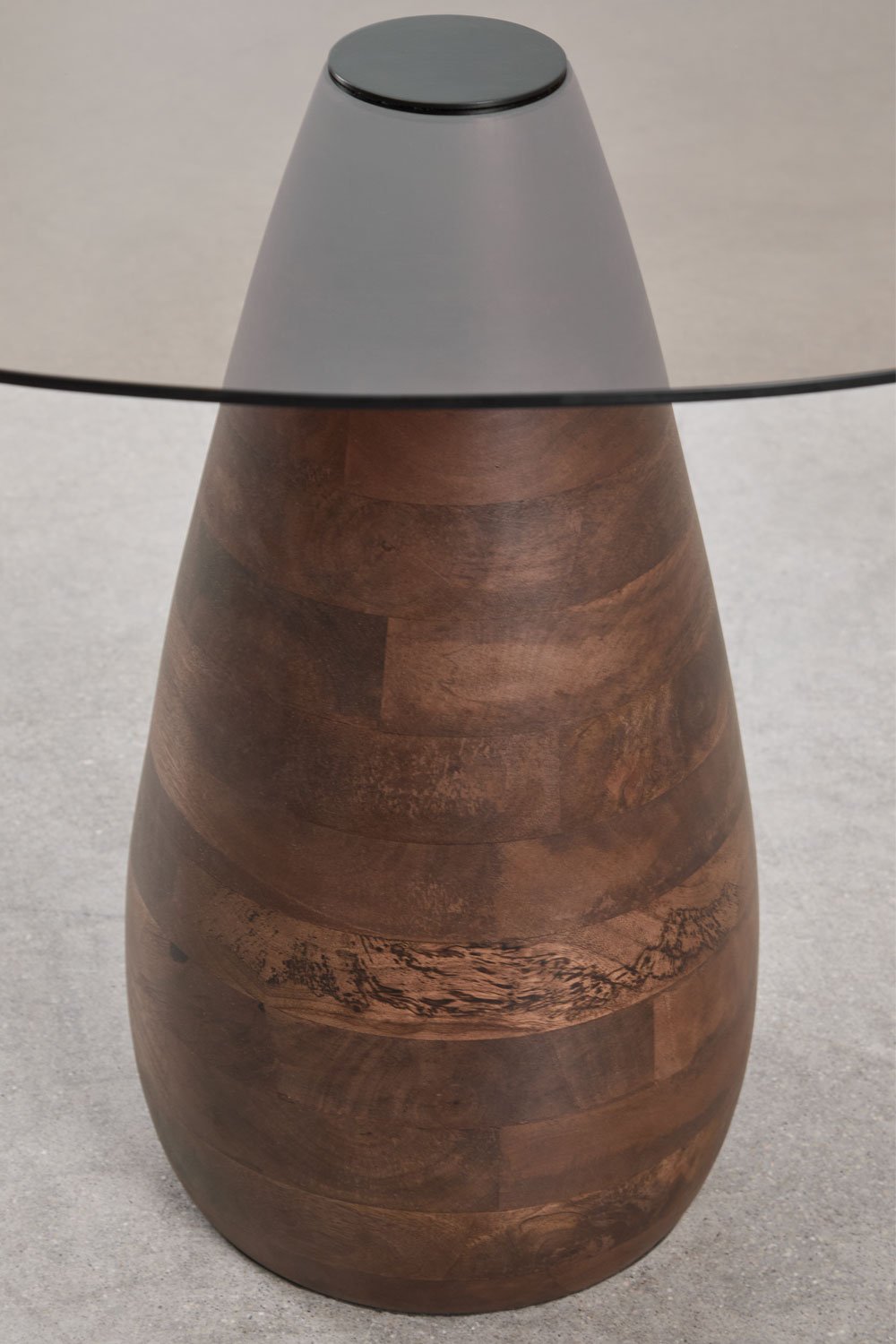 Set aus 2 quadratischen Couchtischen aus Mangoholz und gehärtetem Glas Mariana, Galeriebild 7