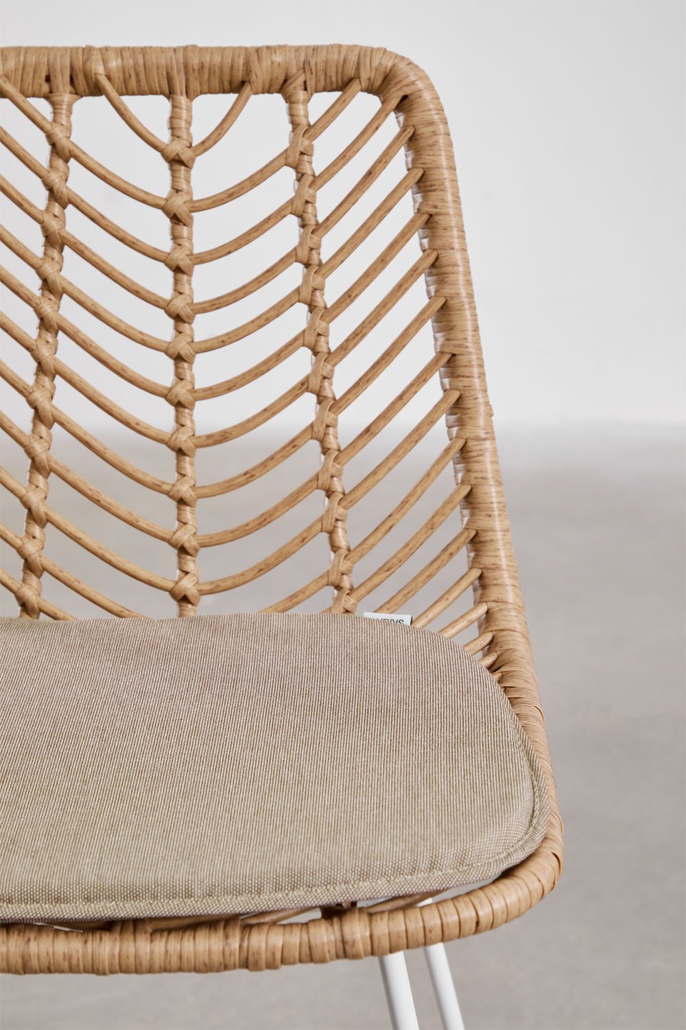 2er-Pack Barhocker aus synthetischem Rattan Gouda Natural, Galeriebild 4