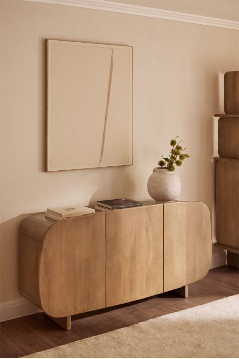 Agathe Sideboard aus Mangoholz 160x40 cm