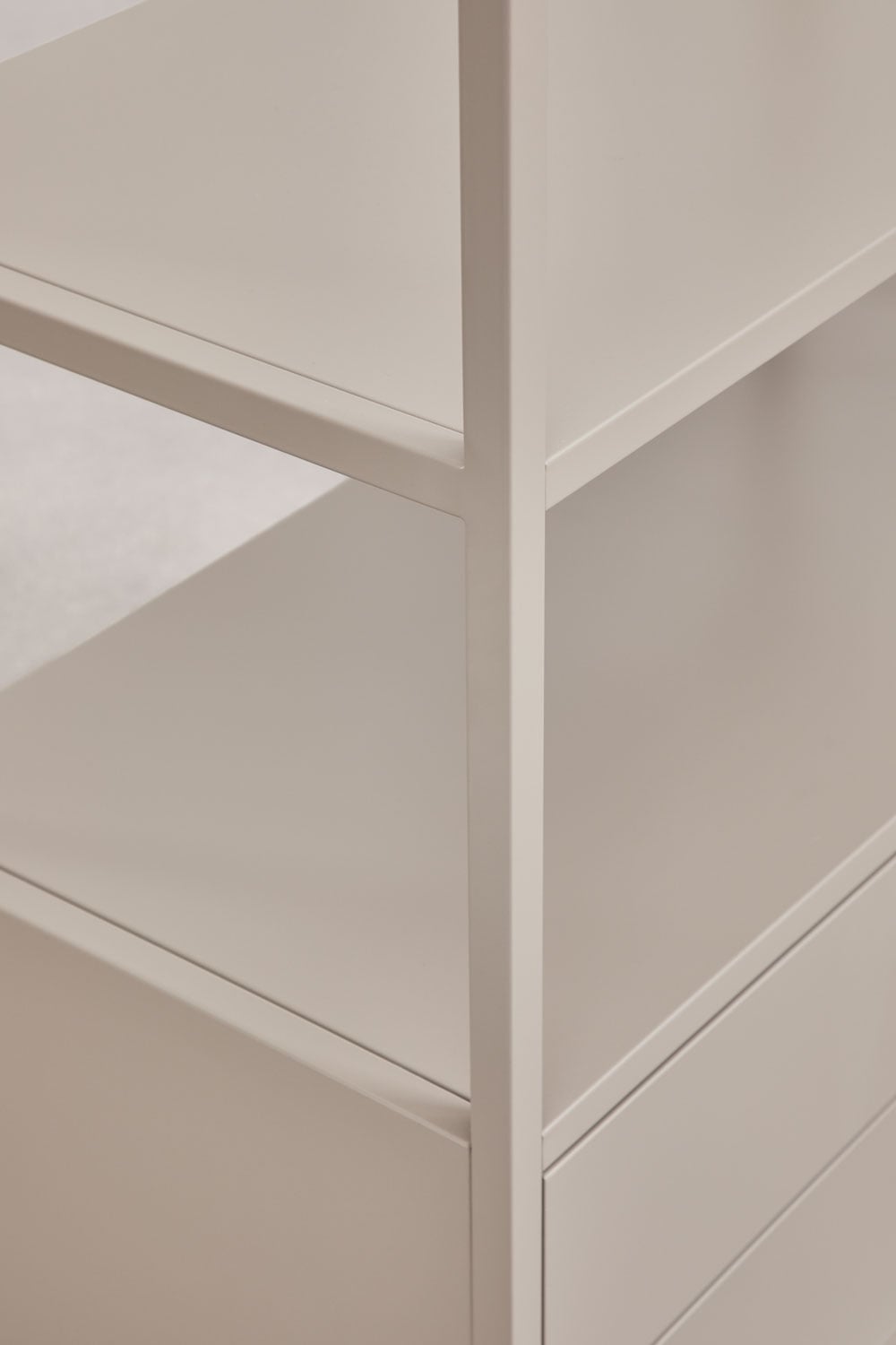 Janine 2-teiliger offener Modul-Kleiderschrank mit Kleiderstange und Schubladen, Galeriebild 6