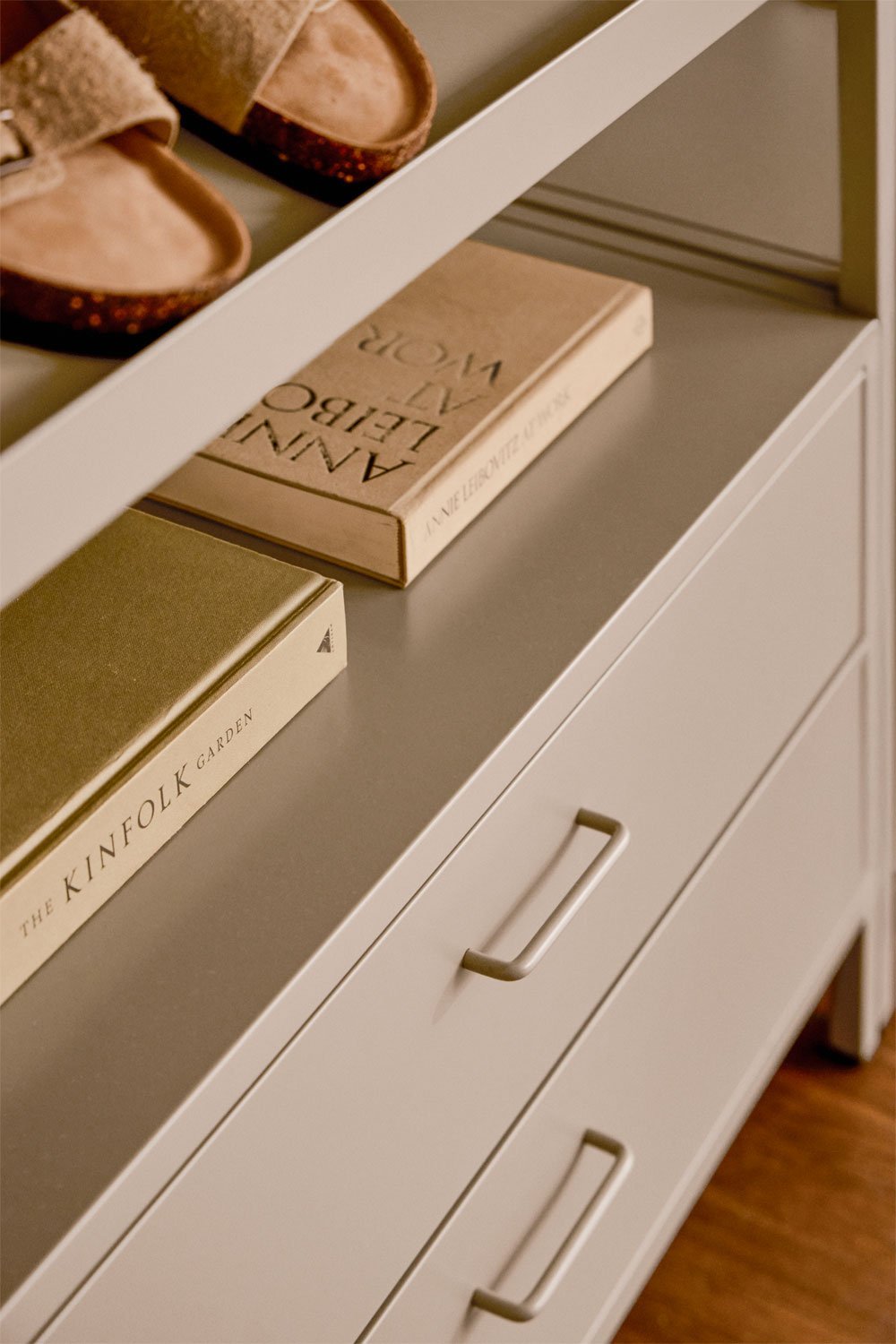 Janine 4-teiliger offener modularer Kleiderschrank mit Stahlschubladen, Galeriebild 2