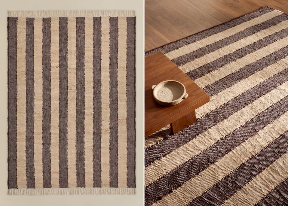 Serilda Jute- und Baumwollteppich