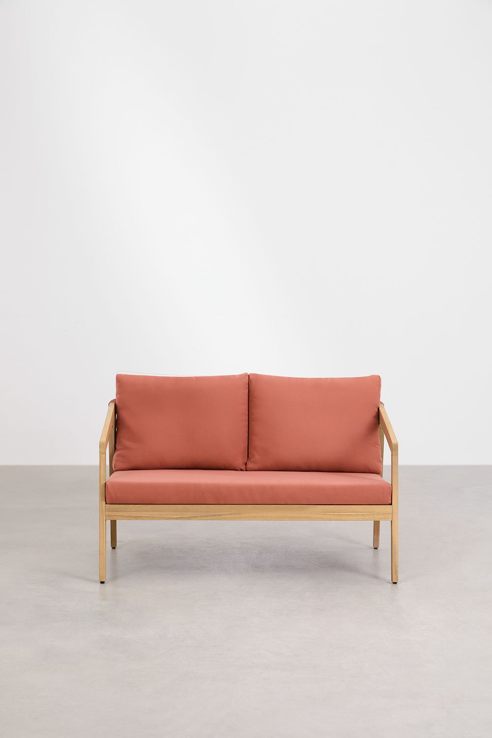 Kaela 2-Sitzer-Gartensofa aus Akazienholz und geflochtenem Seil, Galeriebild 4