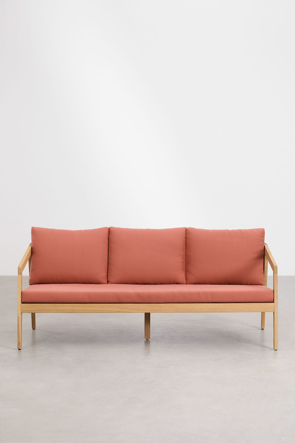 Kaela 3-Sitzer-Gartensofa aus Akazienholz und geflochtenem Seil , Galeriebild 4