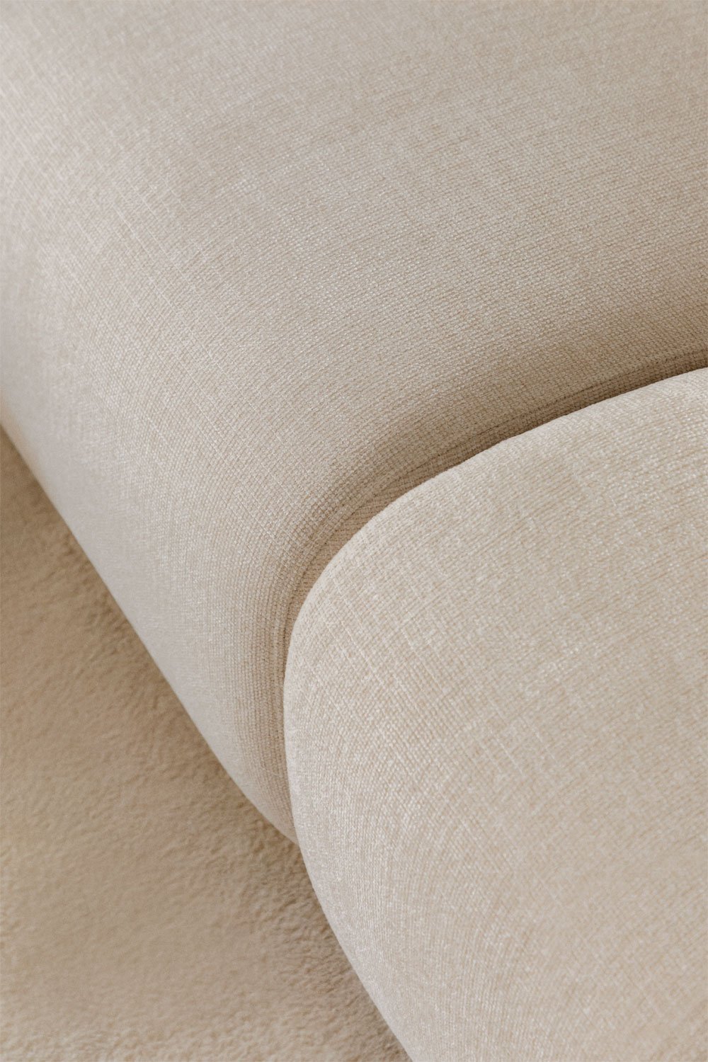 3-teiliges modulares Chenille-Sofa Coquette mit Chaiselongue links, Galeriebild 2