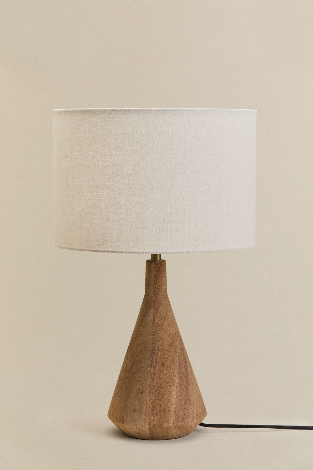 Alabama Tischlampe aus Mangoholz, Galeriebild 1