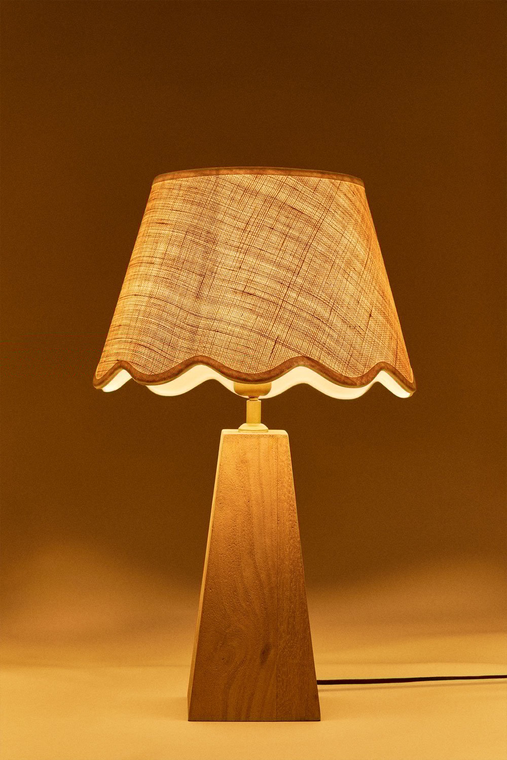 Tischlampe aus Taraua-Mangoholz, Galeriebild 2