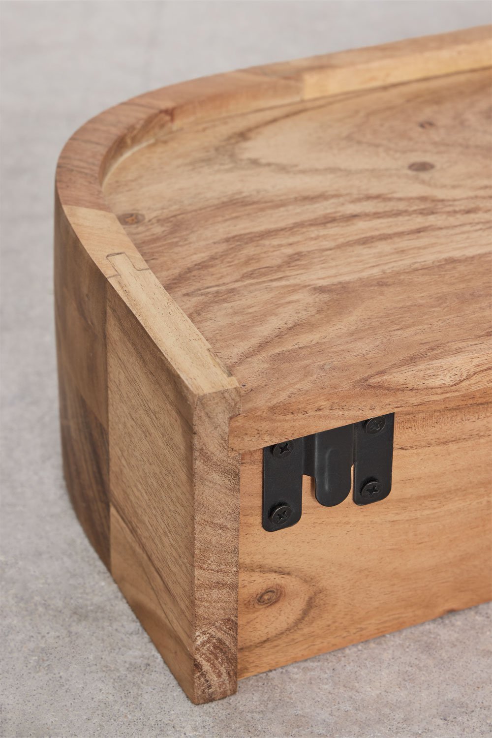 Wandgarderobe aus Akazienholz Frigia, Galeriebild 8