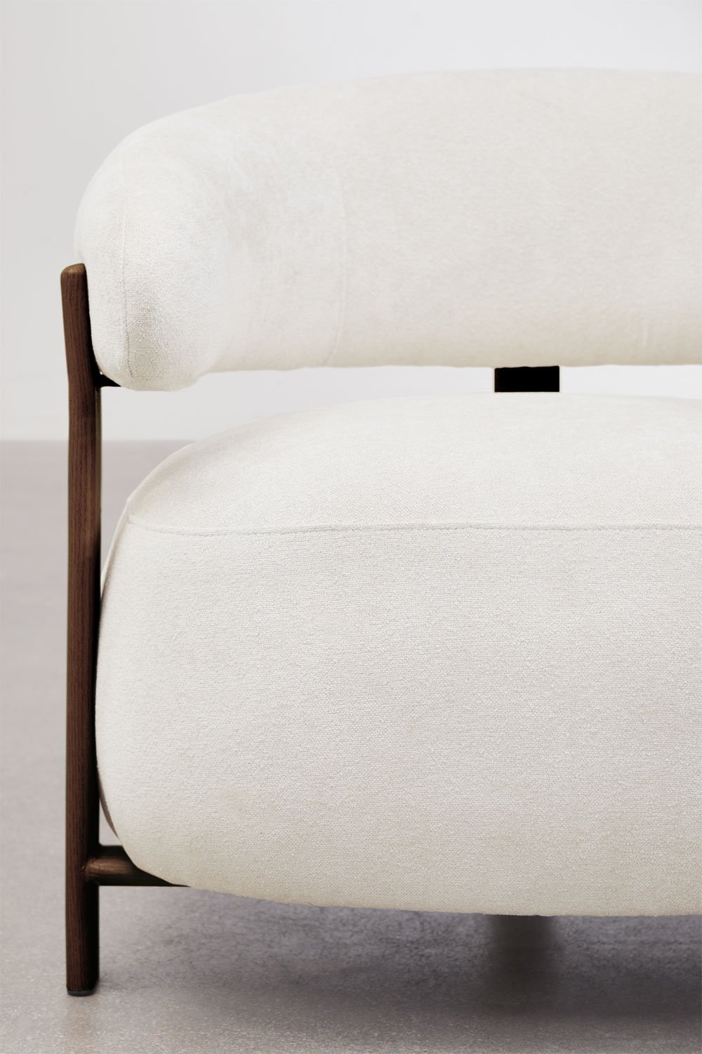 Sessel Jolie aus Chenille-Stoff, Galeriebild 2