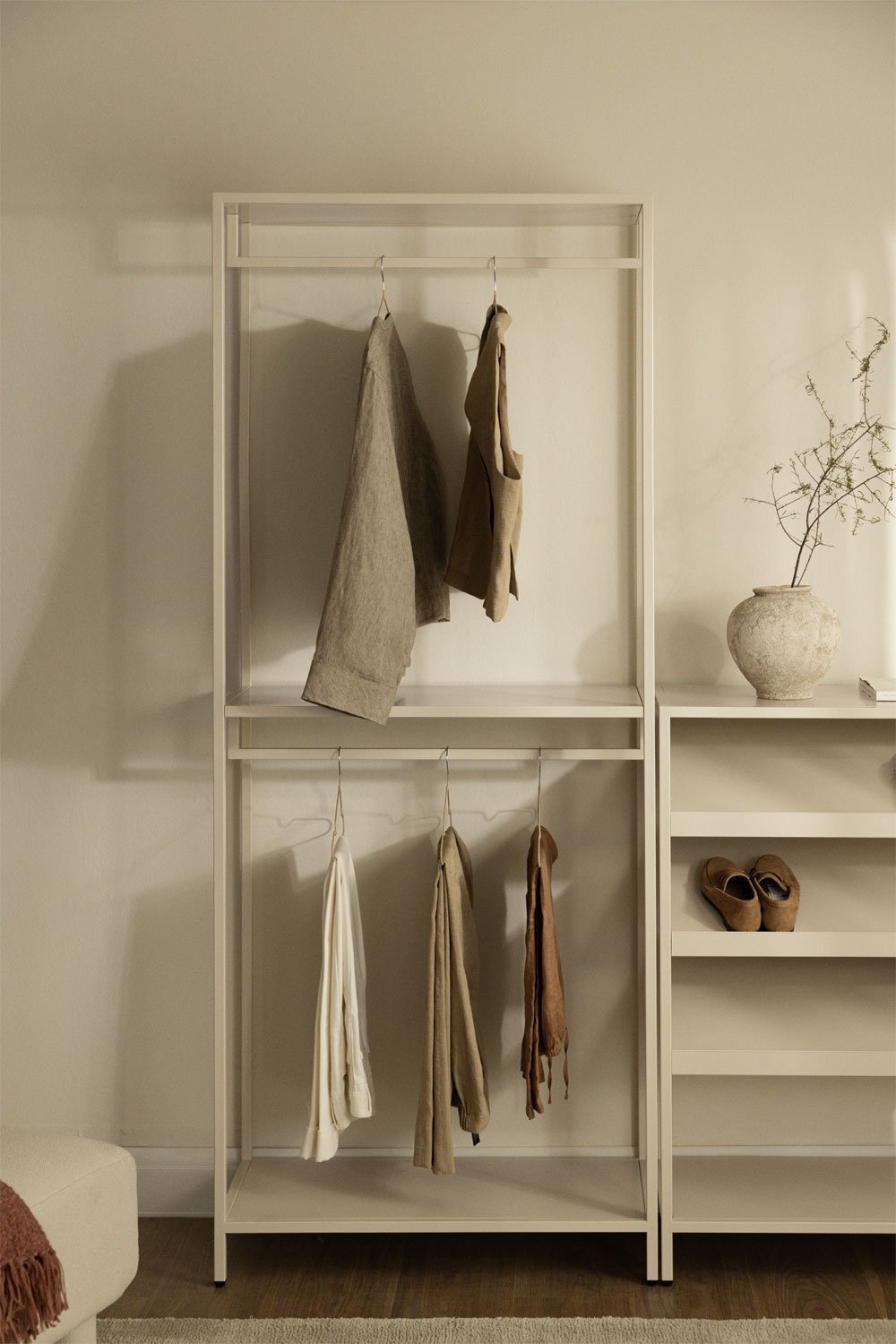 Offener Kleiderschrank Janine aus Stahl, Galeriebild 1