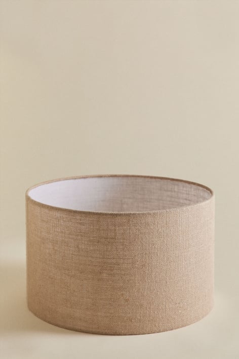 Lampenschirm Ø40 cm aus Leinen und Baumwolle Azoia