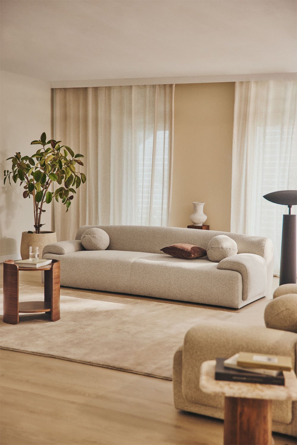3-Sitzer-Sofa Shirina aus Bouclé-Stoff, Galeriebild 1