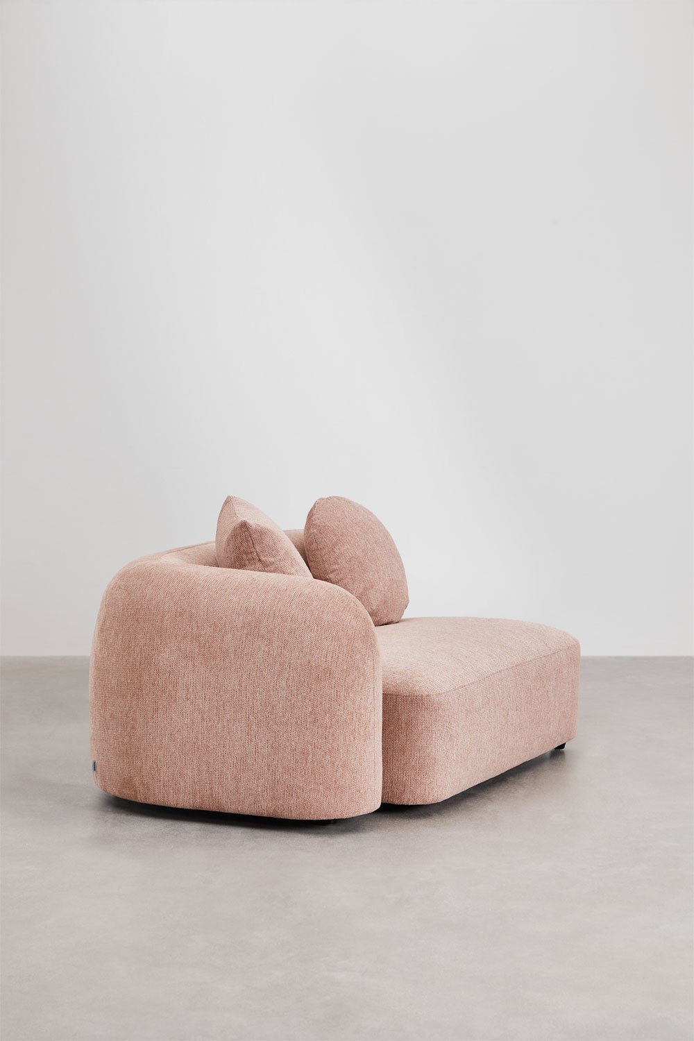 2-Sitzer-Eckmodul links für modulares Sofa aus Coco-Chenille, Galeriebild 4