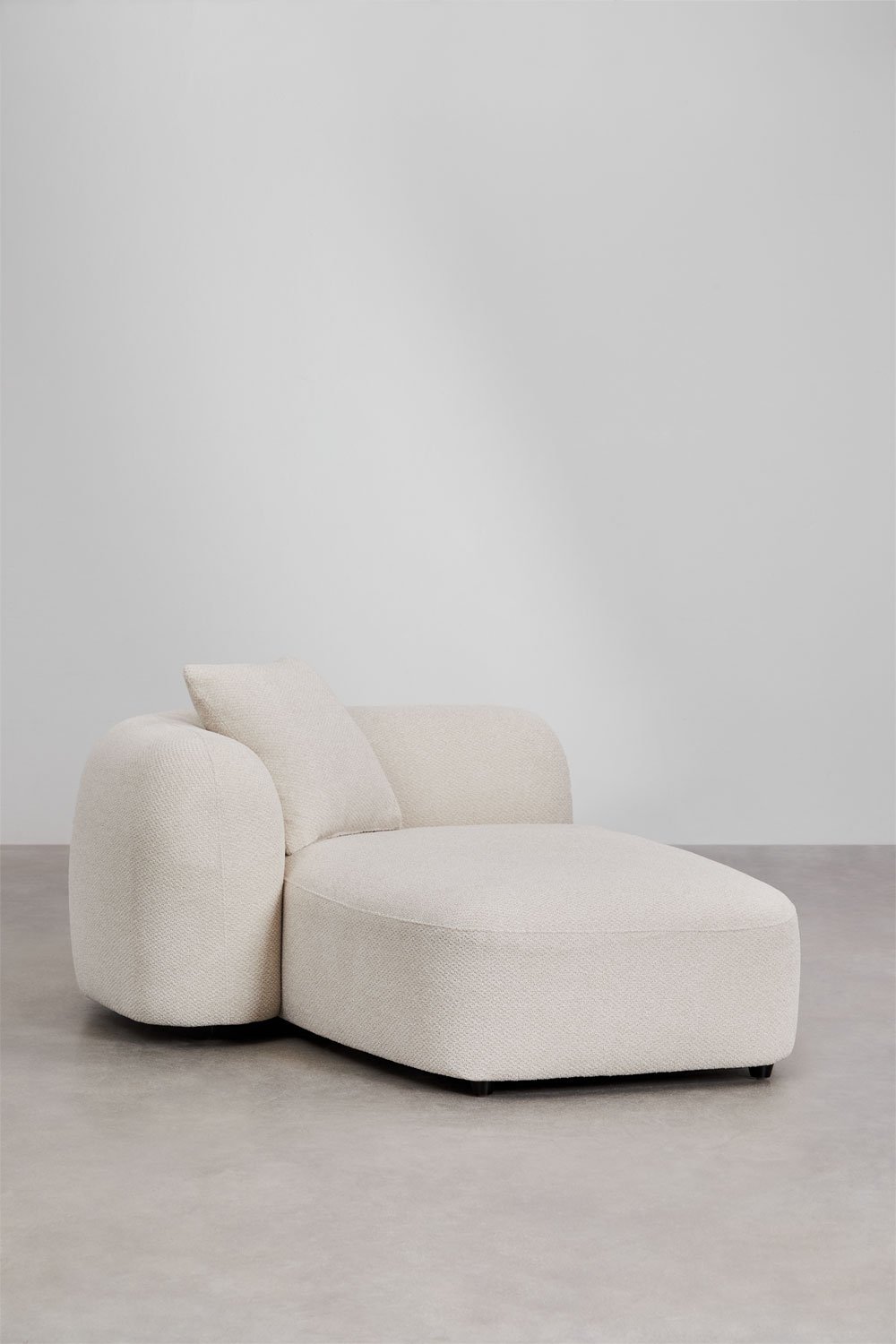 Linke Chaiselongue-Modul für modulares Sofa in Chenille Coco, Galeriebild 1