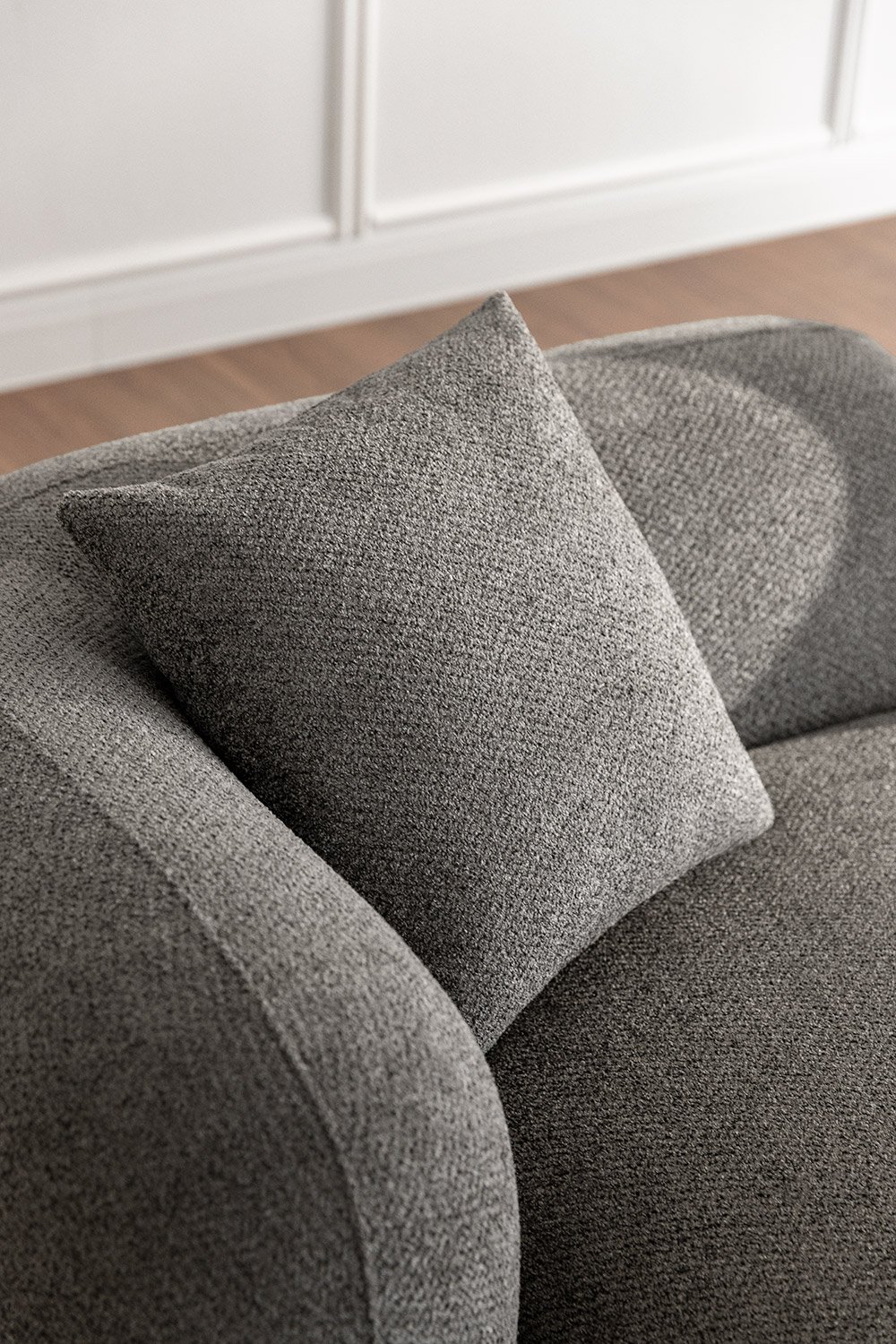Linke Chaiselongue-Modul für modulares Sofa in Chenille Coco, Galeriebild 2