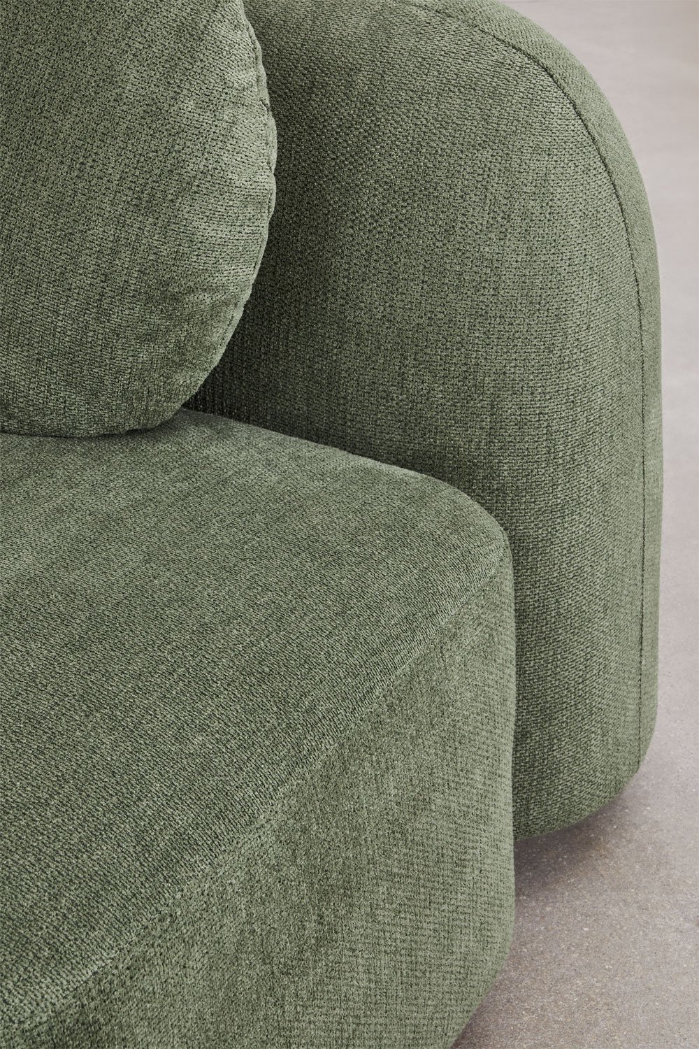 Modulares Sofa mit rechter Chaiselongue, 4-teilig, aus Chenille Coco, Galeriebild 6