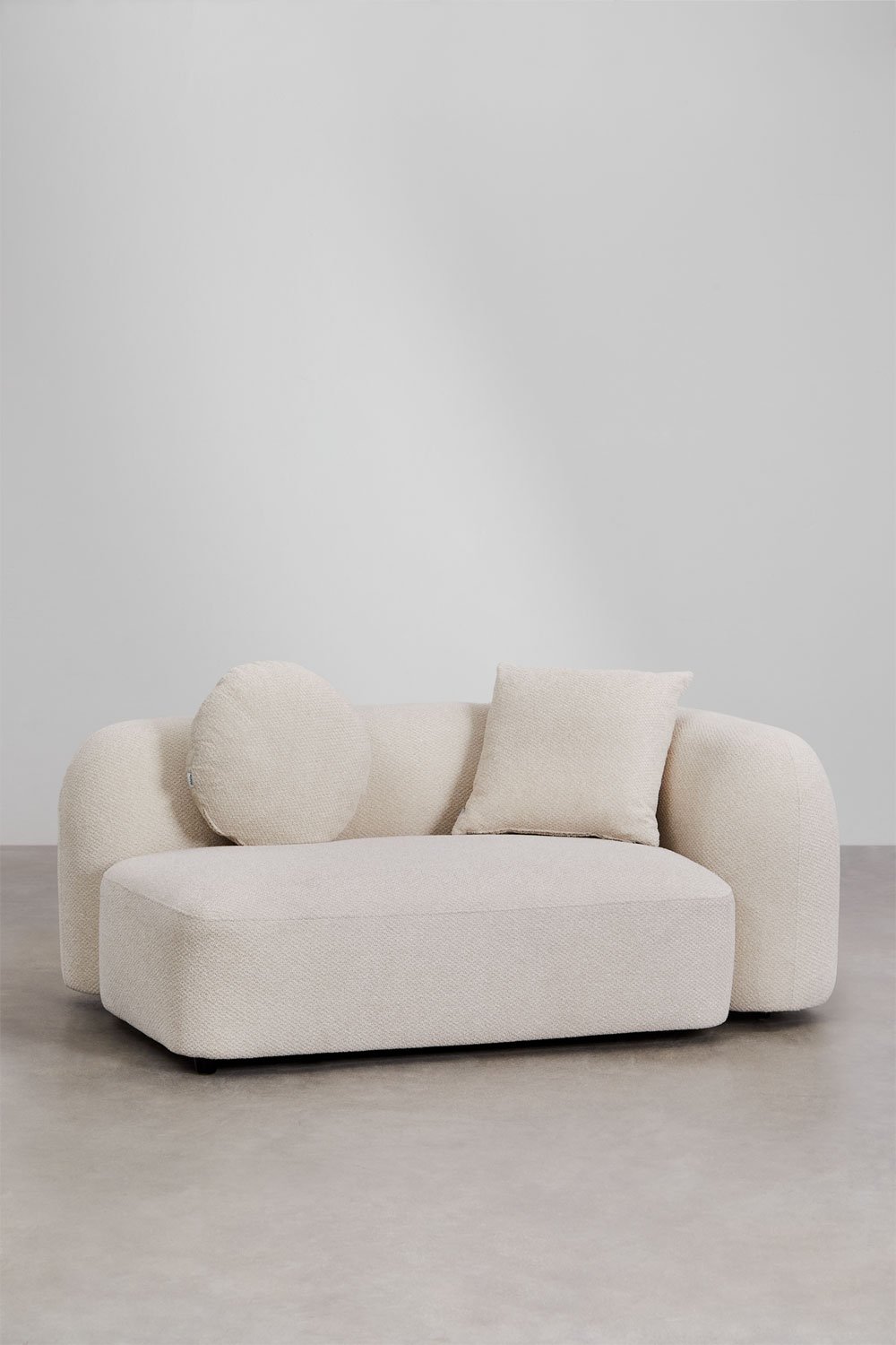 2-Sitzer-Eckmodul rechts für Modulsofa aus Coco-Chenille, Galeriebild 1