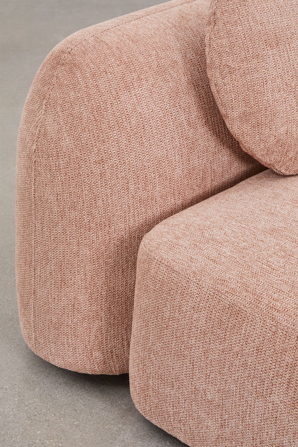 2-Sitzer-Eckmodul rechts für Modulsofa aus Coco-Chenille, Galeriebild 6