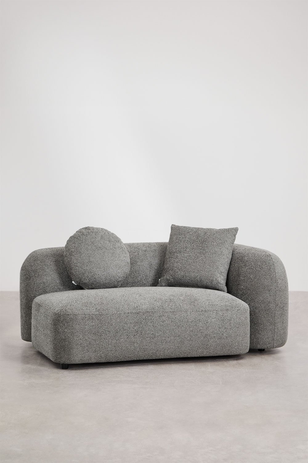 2-Sitzer-Eckmodul rechts für Modulsofa aus Coco-Chenille, Galeriebild 1