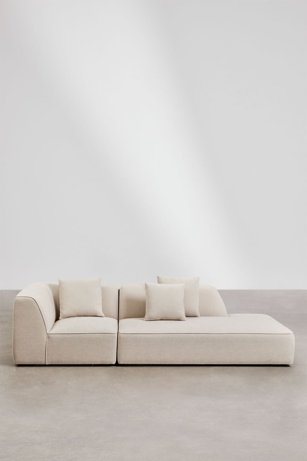 Cardea 2-teiliges modulares Ecksofa mit gepolsterter rechter Chaiselongue, Galeriebild 3