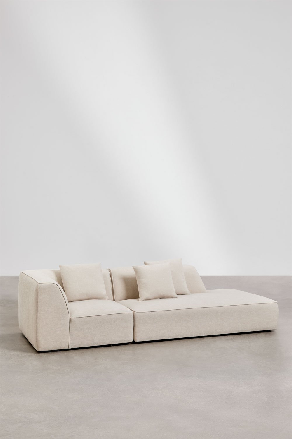 Cardea 2-teiliges modulares Ecksofa mit gepolsterter rechter Chaiselongue, Galeriebild 1