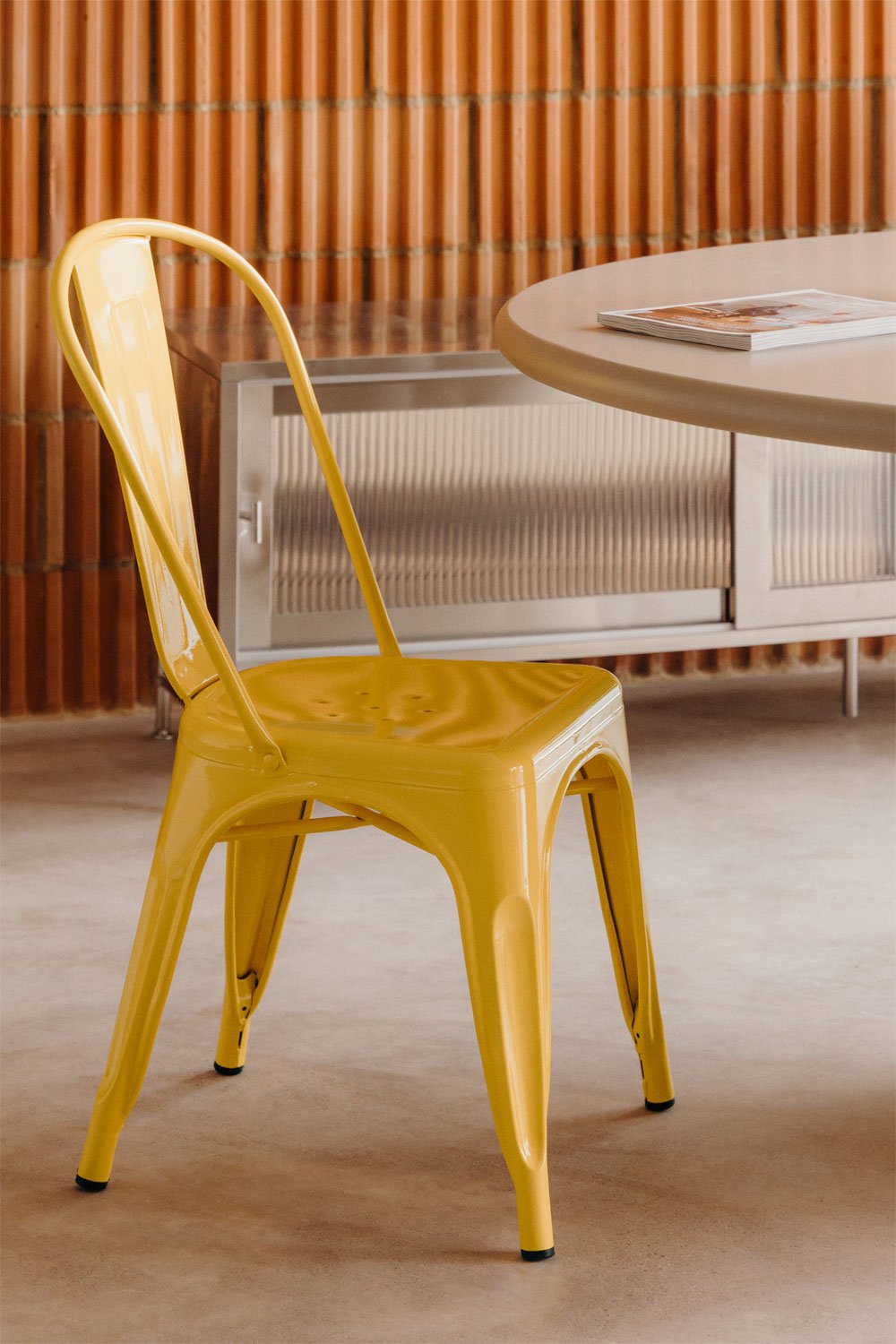 Stapelbarer Stuhl aus Stahl LIX, Galeriebild 1