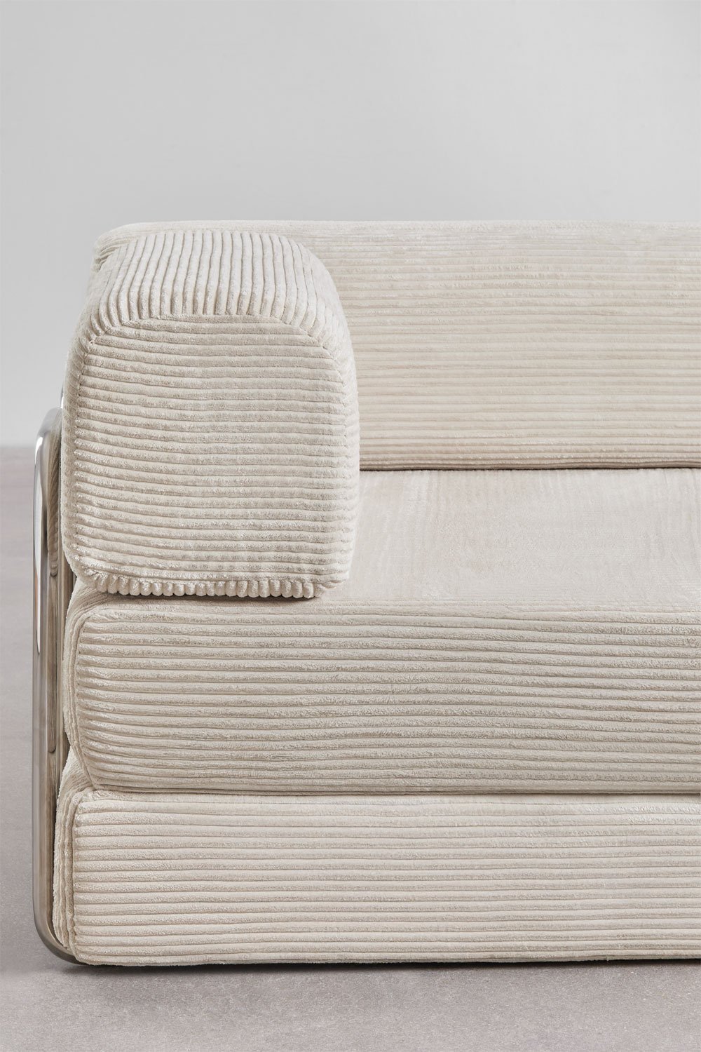 Zweisitziges Schlafsofa aus Vakuumverpacktem Cordstoff Igone, Galeriebild 7