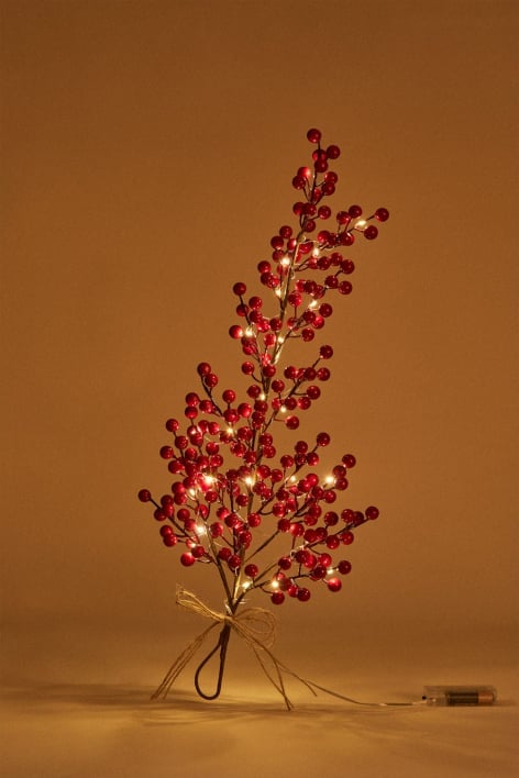 Phanya 60 cm lange Weihnachtsgirlande in Tropfenform mit Lichtern