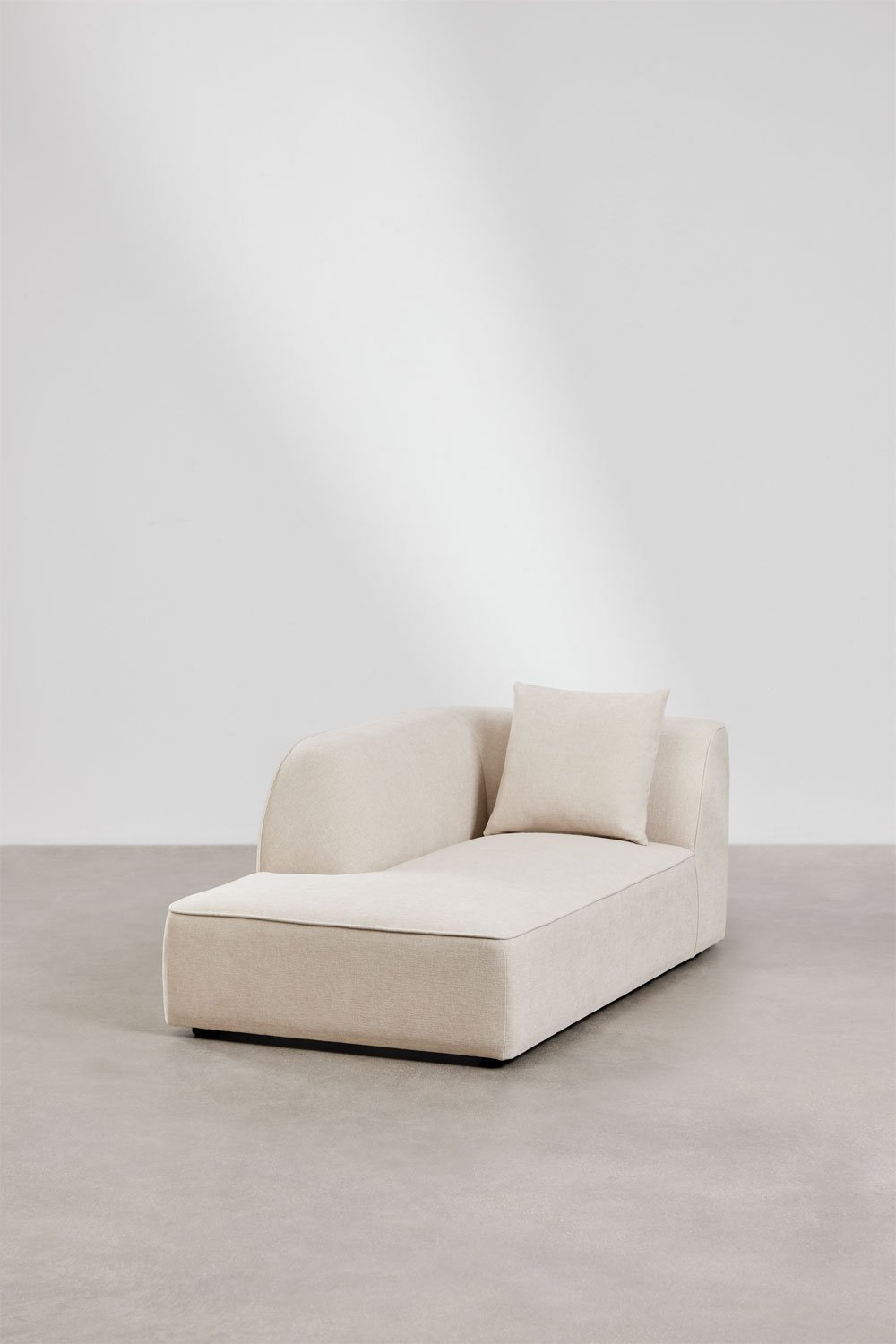 4-teiliges Chaiselongue-Modulsofa linksseitig mit gepolstertem Cardea-Hocker, Galeriebild 4