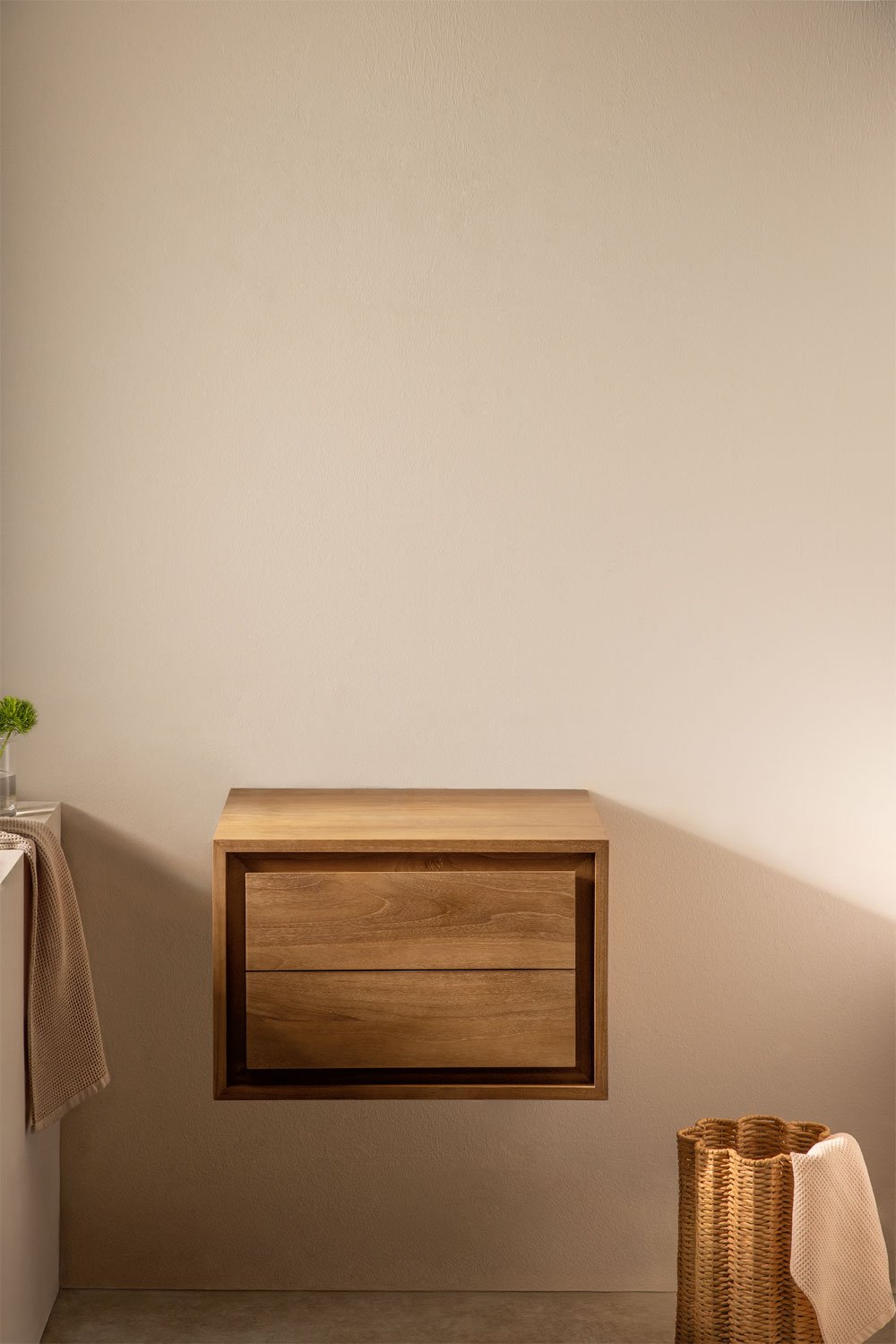 Jabari Badezimmermöbel-Set aus Teakholz, Galeriebild 1