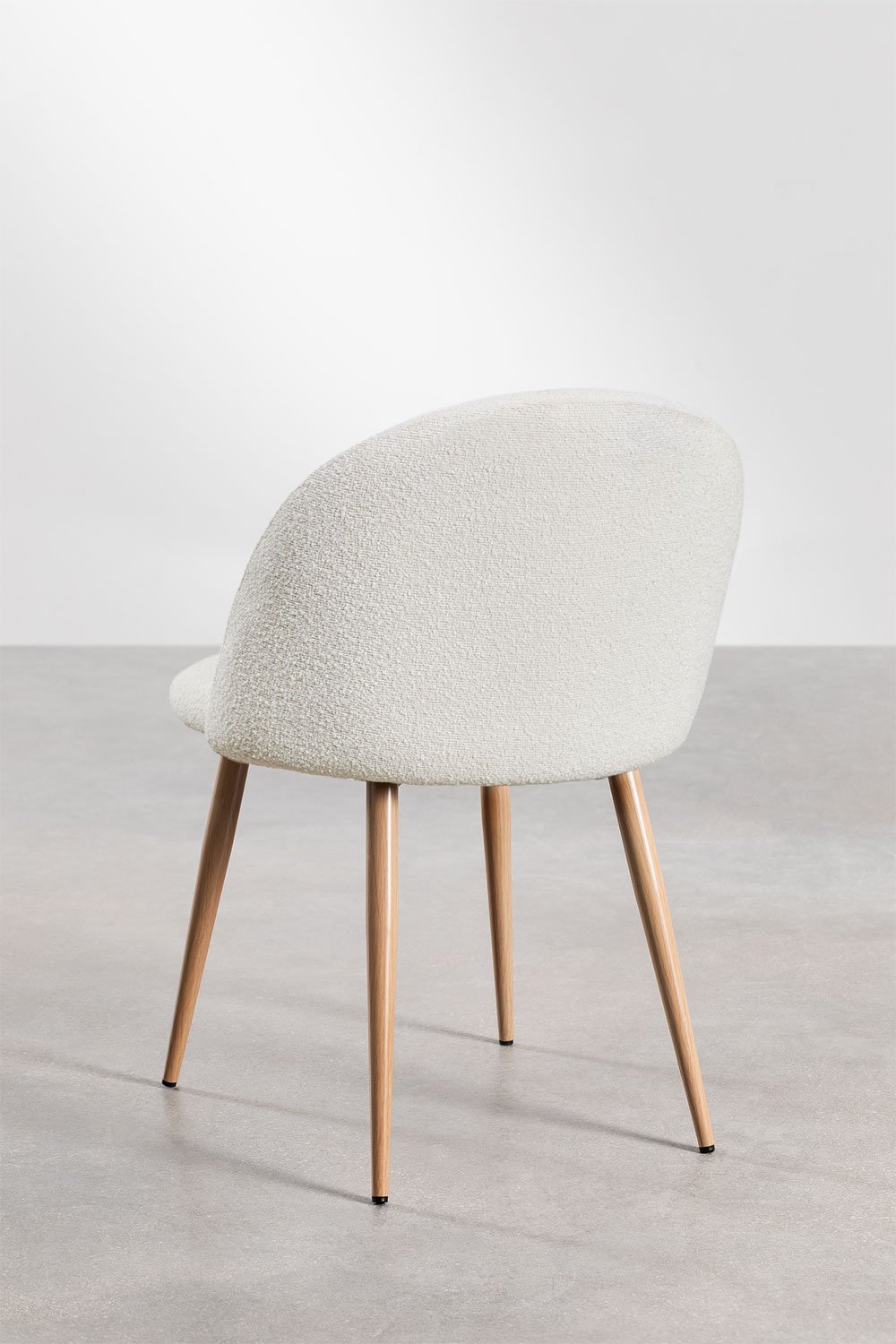 Kana Deluxe Esszimmerstuhl aus Bouclé-Stoff, Galeriebild 3