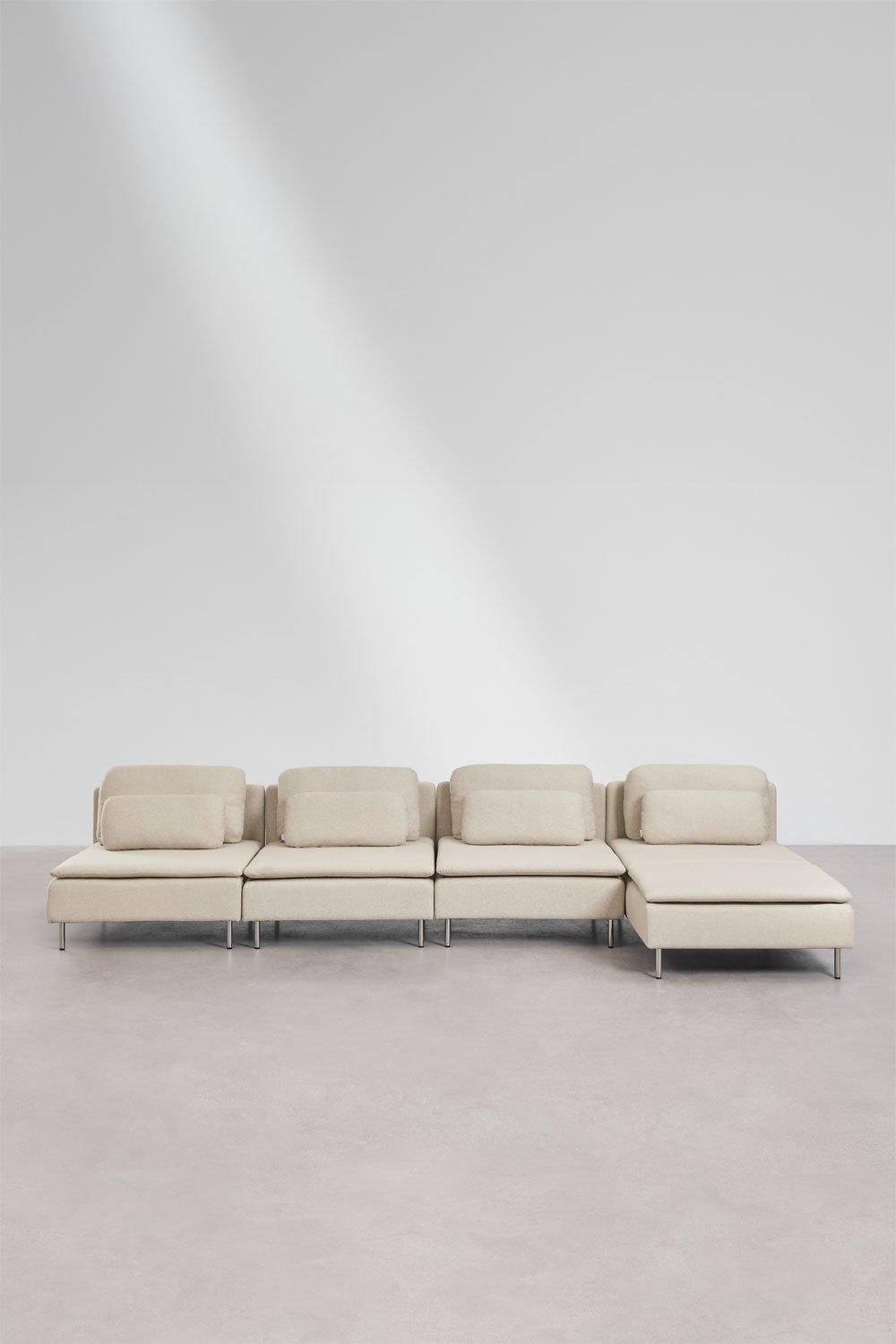 Oriol 4-teiliges rechtsseitiges Chaiselongue-Modulsofa, Galeriebild 4