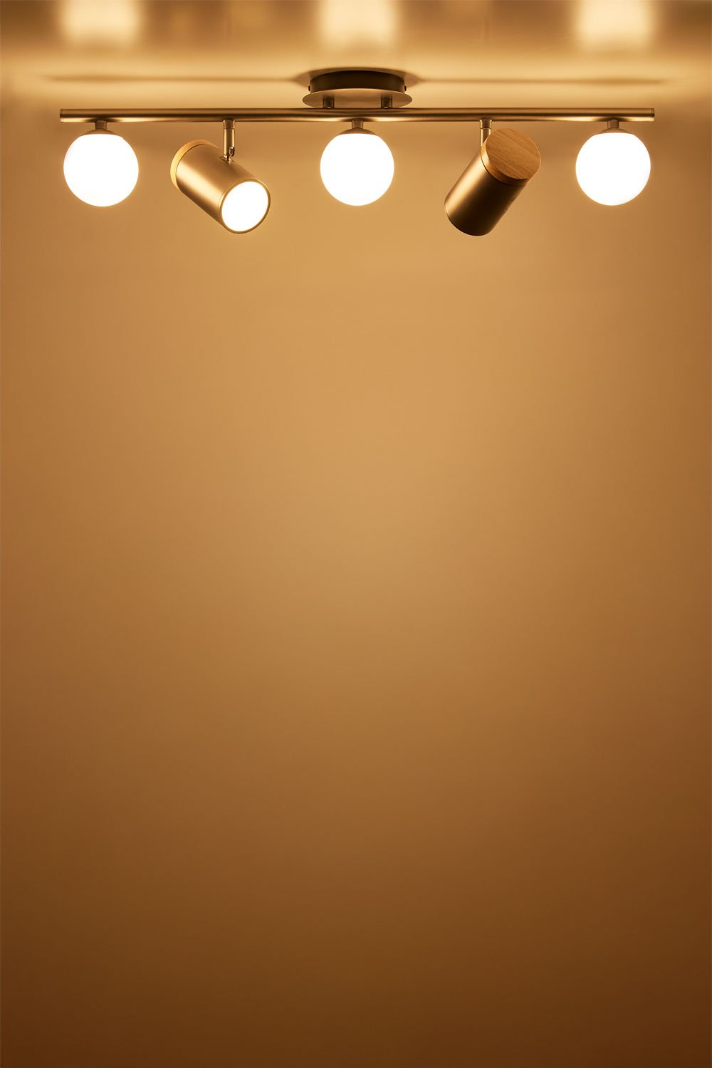 Deckenleuchte mit 5 verstellbaren Lichtpunkten aus Eisen Amaranto, Galeriebild 2