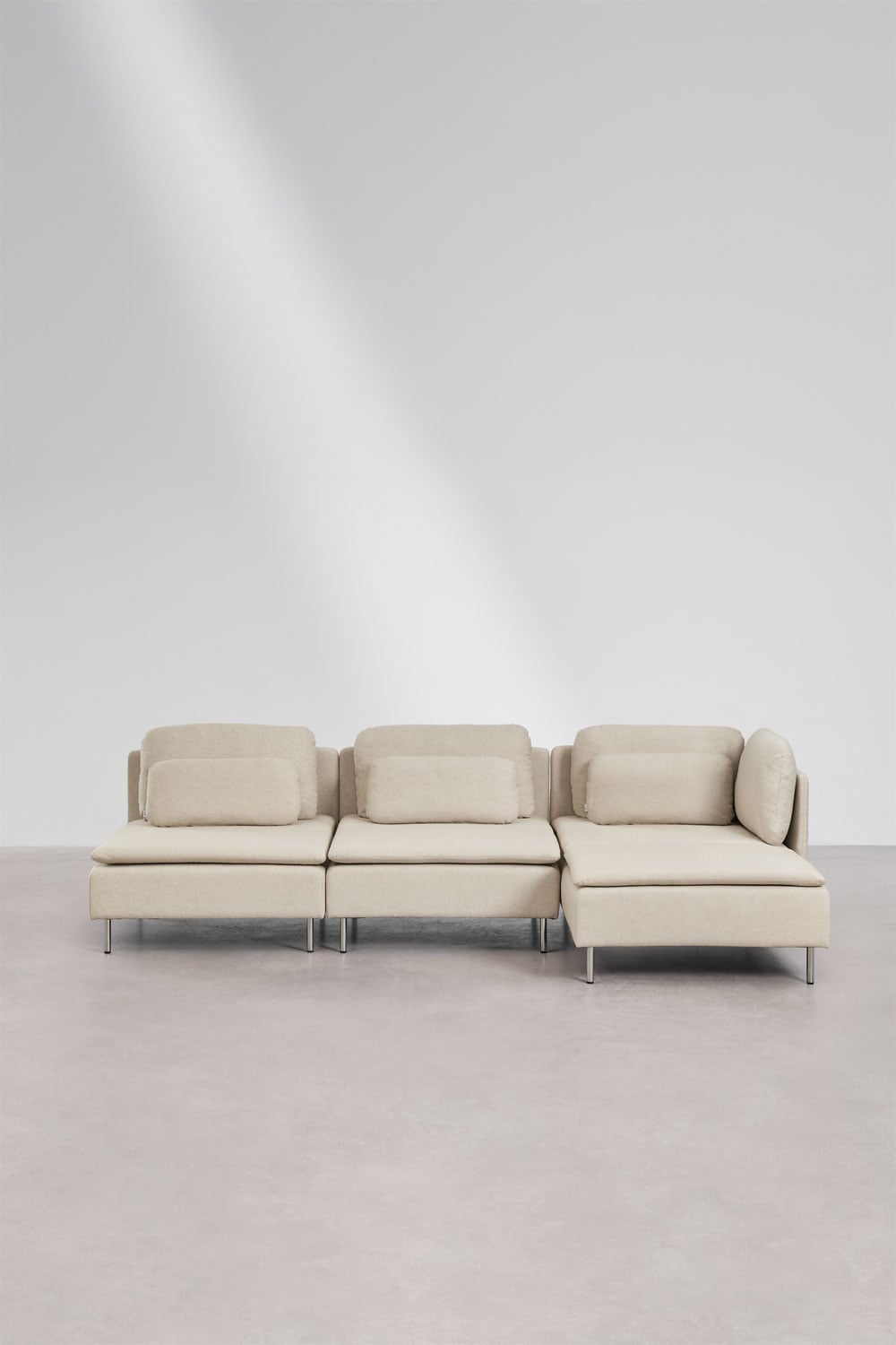 Oriol 3-teiliges rechtsseitiges Chaiselongue-Modulsofa, Galeriebild 3