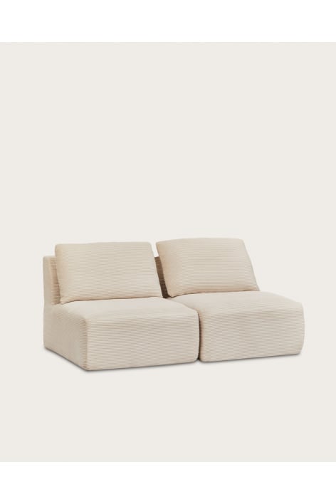 Vakuumverpacktes 2-teiliges Modulares Sofa aus Cord Temple