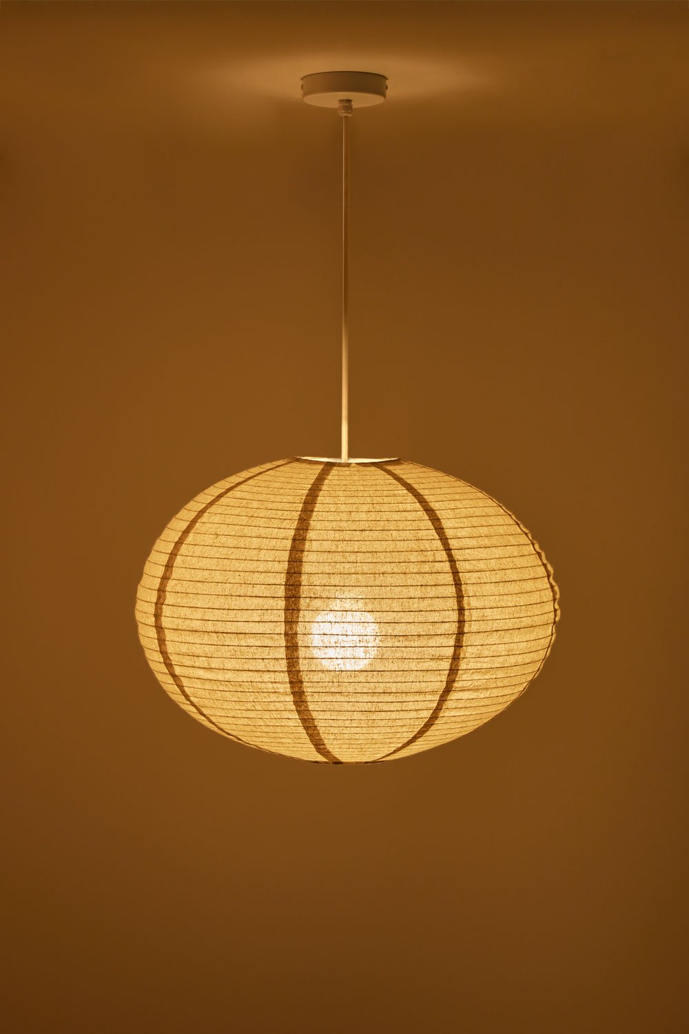 Hängende Deckenlampe aus Leinen Elijah, Galeriebild 3