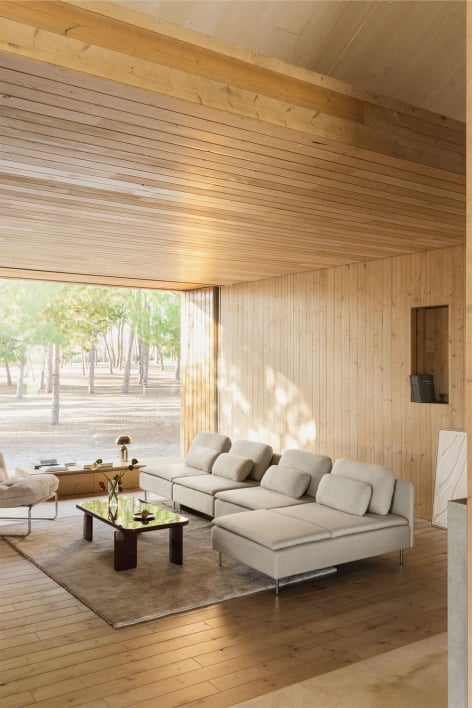 Oriol 4-teiliges rechtsseitiges Chaiselongue-Modulsofa