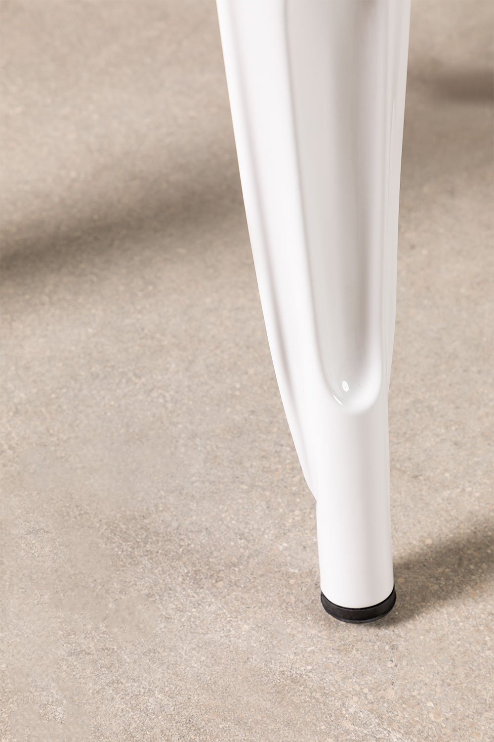 4er-Pack stapelbare niedrige Hocker 45 cm aus Stahl Lix, Galeriebild 5